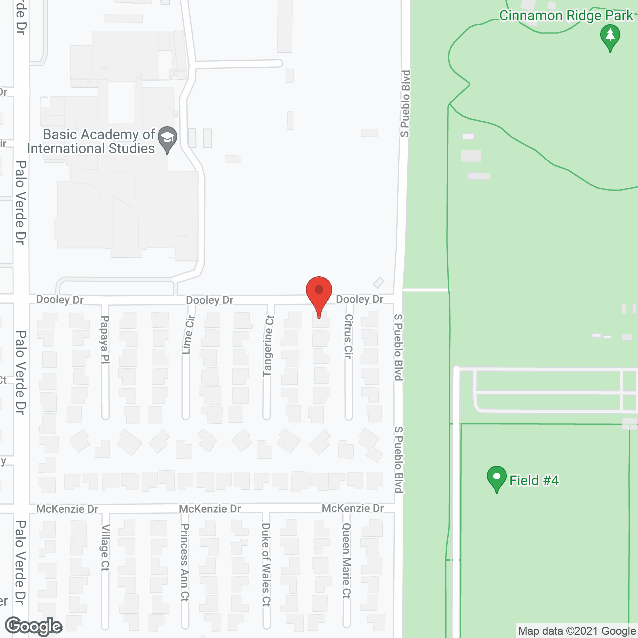Map of the neighborhood around Angel's Adult Care