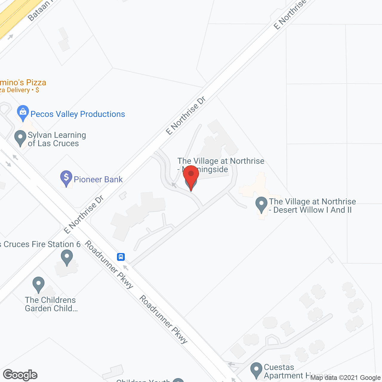 Map of the neighborhood around The Village at Northrise