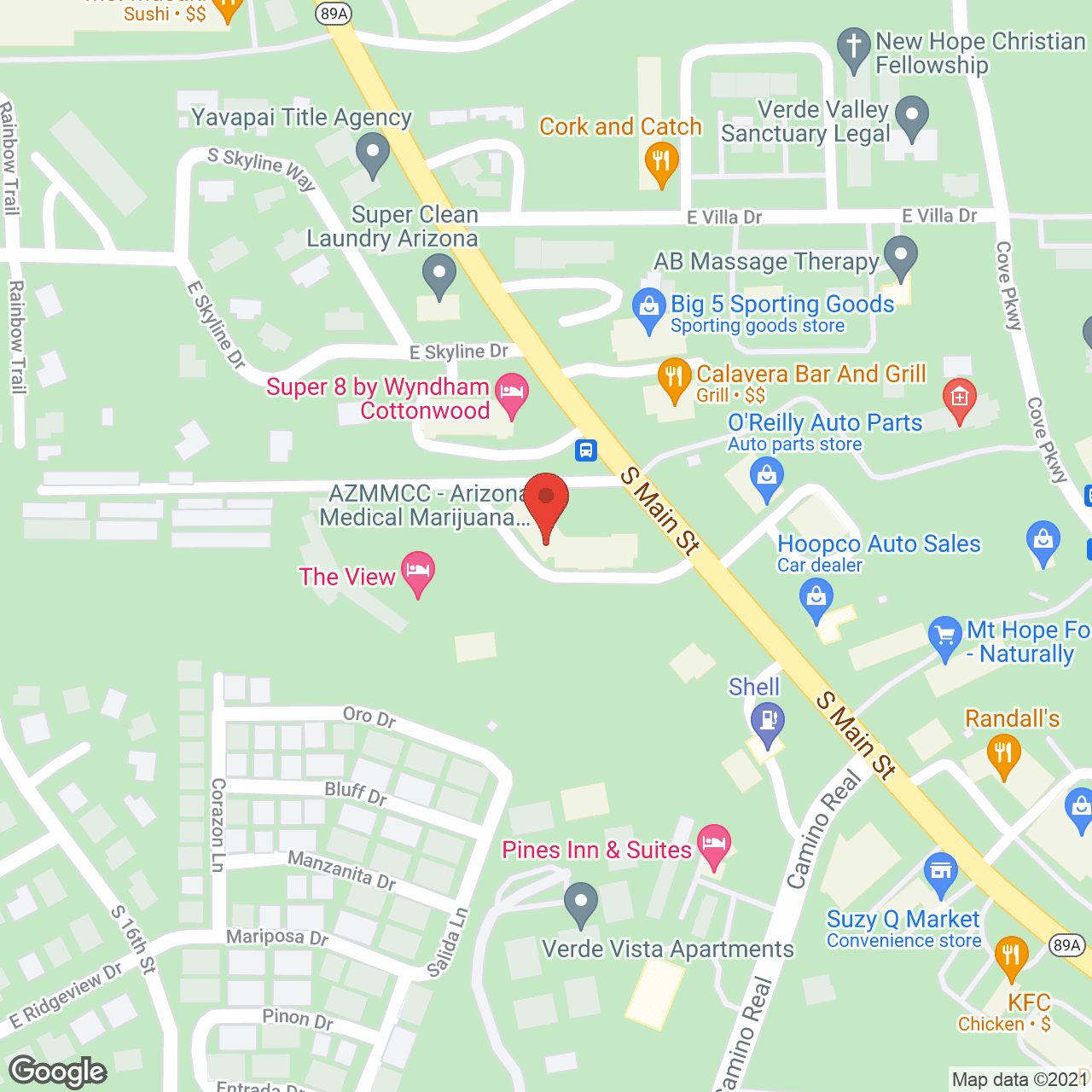 Map of the neighborhood around Quantum Healthcare