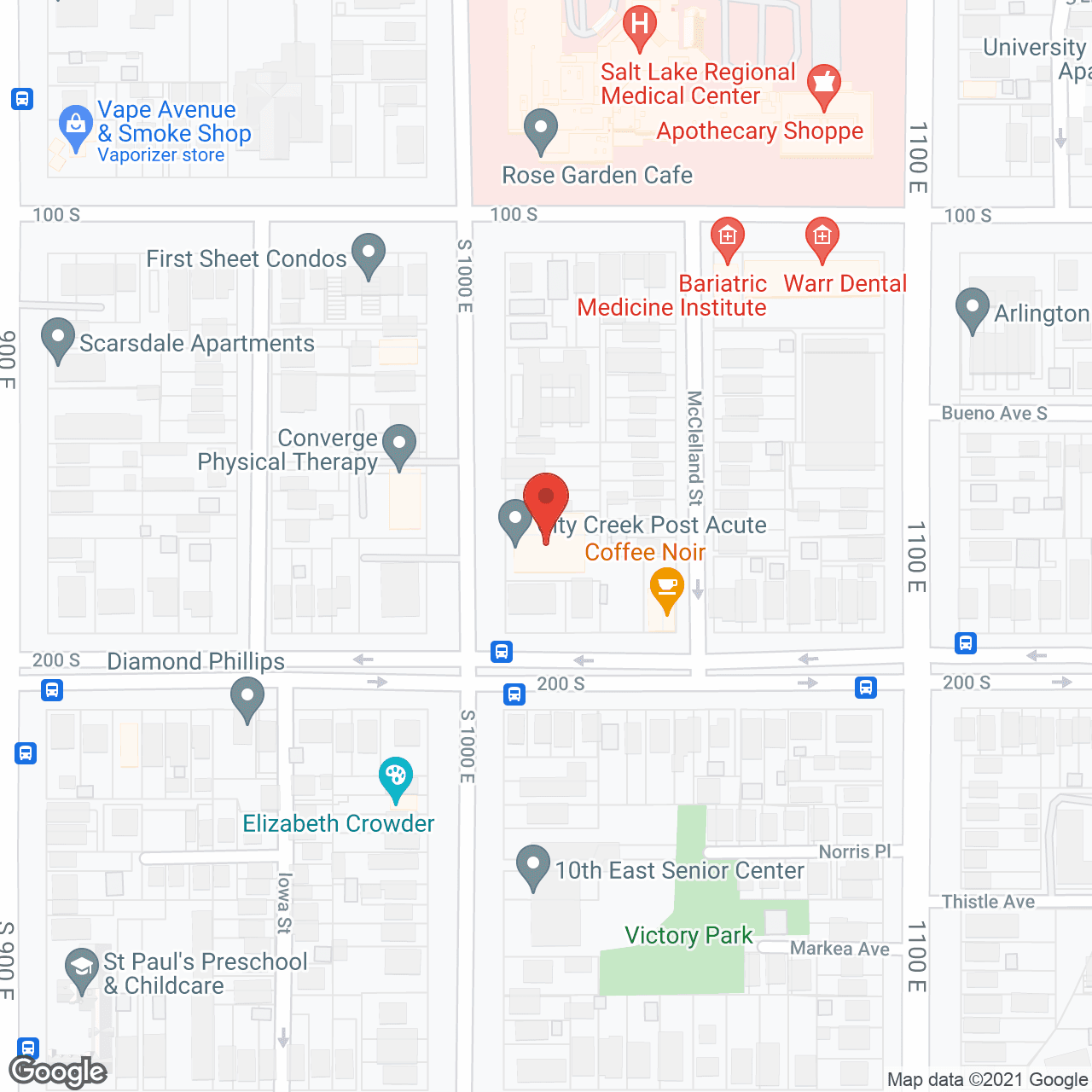Map of the neighborhood around Salt Lake Nursing & Rehab Ctr