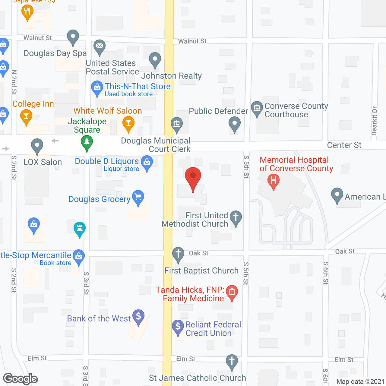 Map of the neighborhood around Housing Authority