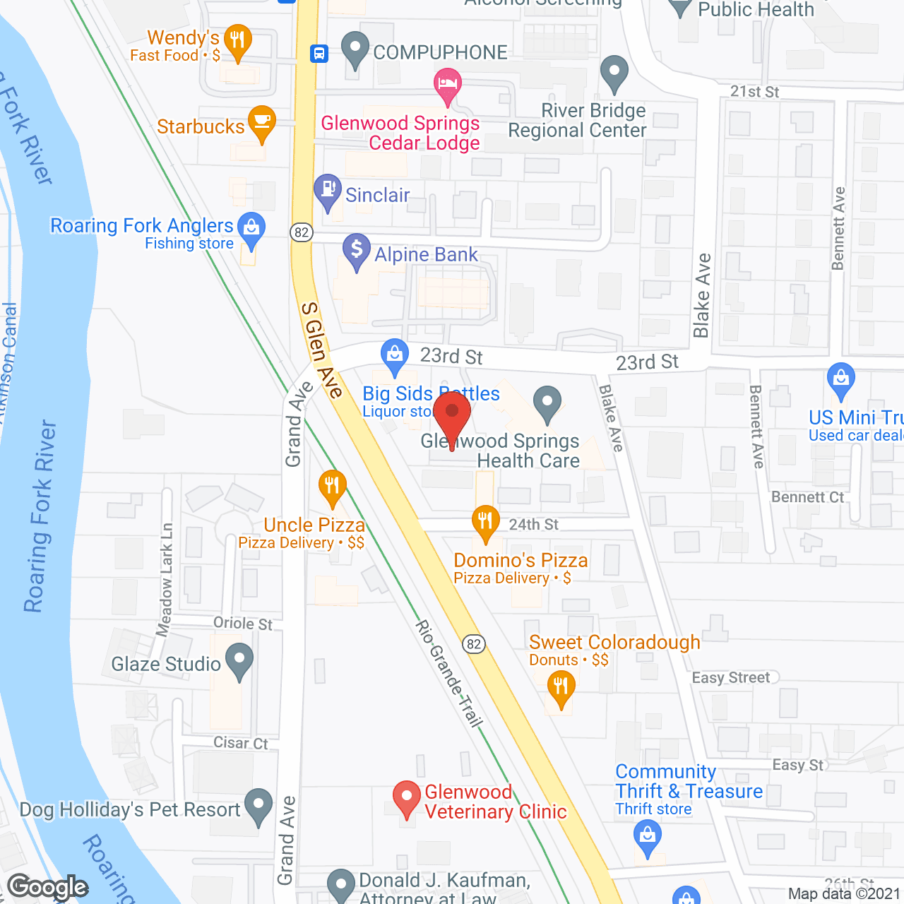 Map of the neighborhood around Open Gate Assisted Living