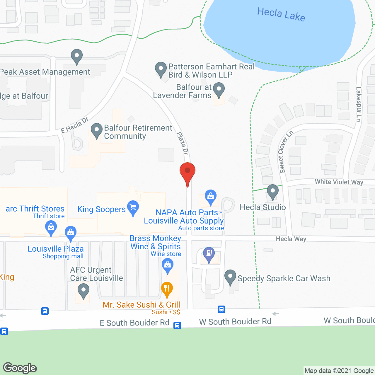 Balfour Retirement Community in google map