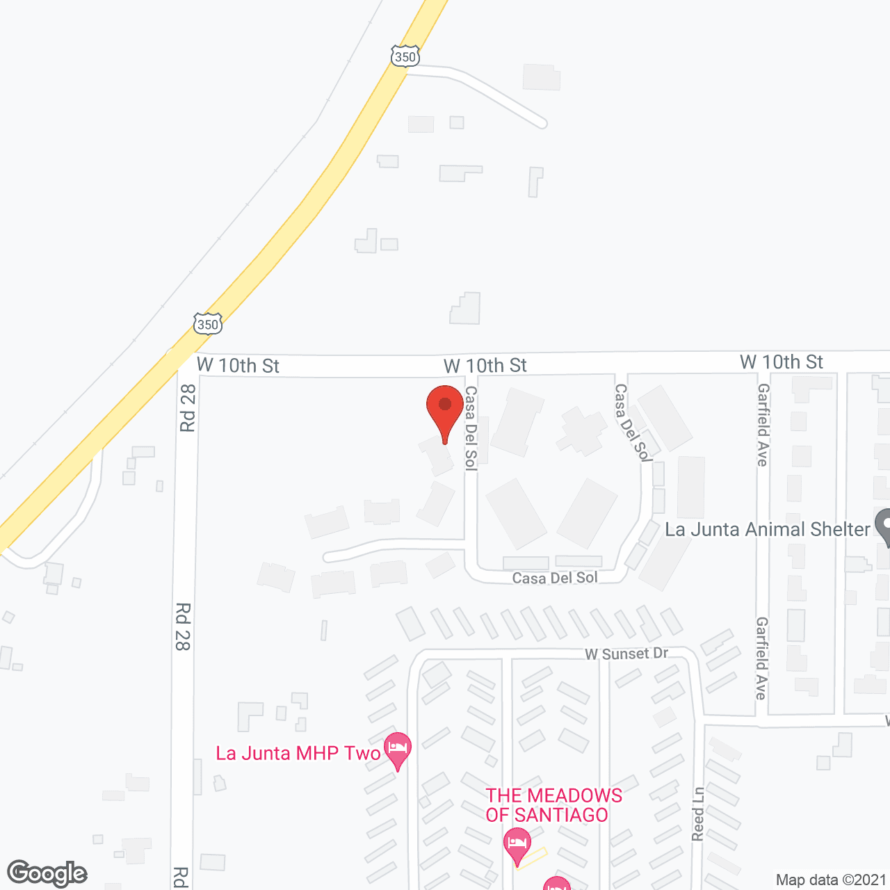 Map of the neighborhood around Casa Del Sol