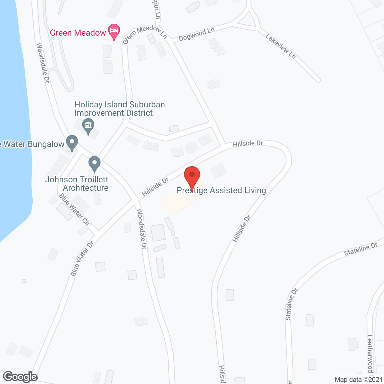 Map of the neighborhood around Prestige Assisted Living