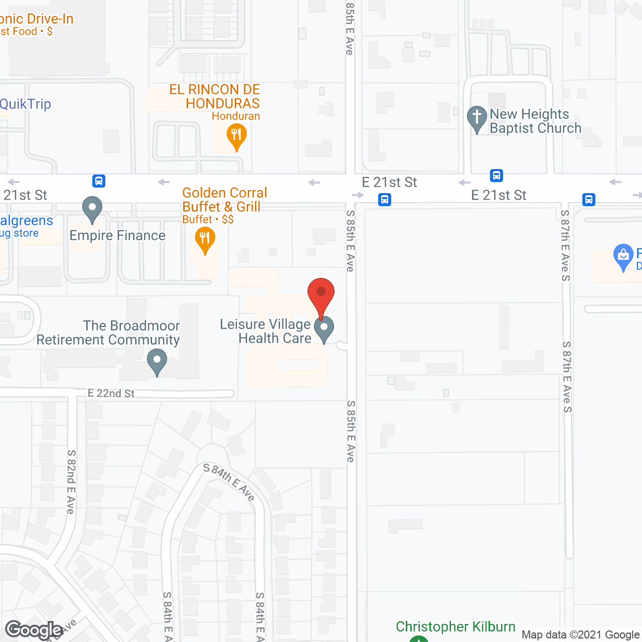Map of the neighborhood around Heatheridge Assisted Living
