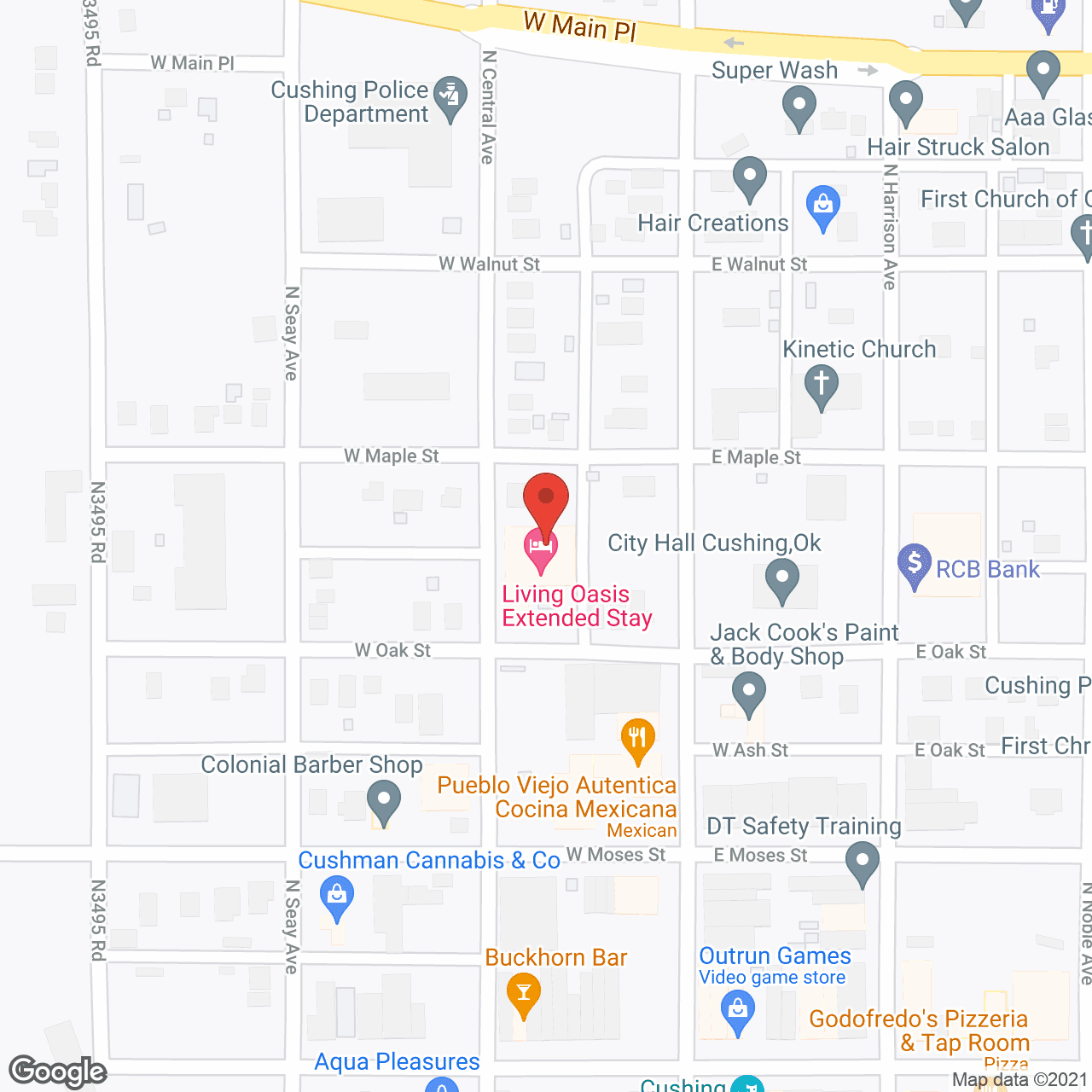 Map of the neighborhood around Living Oasis Assisted Living