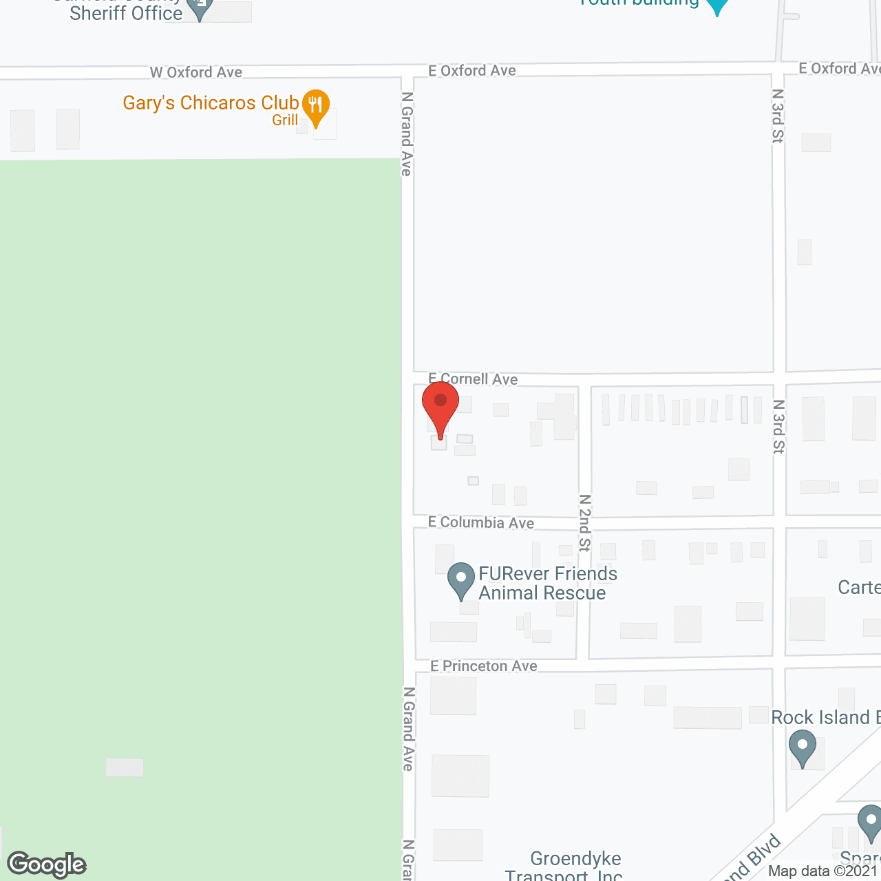Map of the neighborhood around Veterans Acres Inc