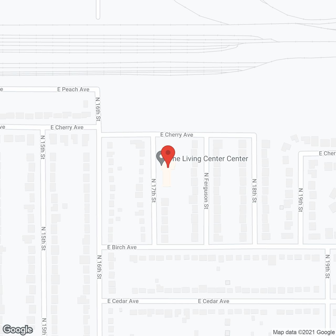 Map of the neighborhood around Living Center