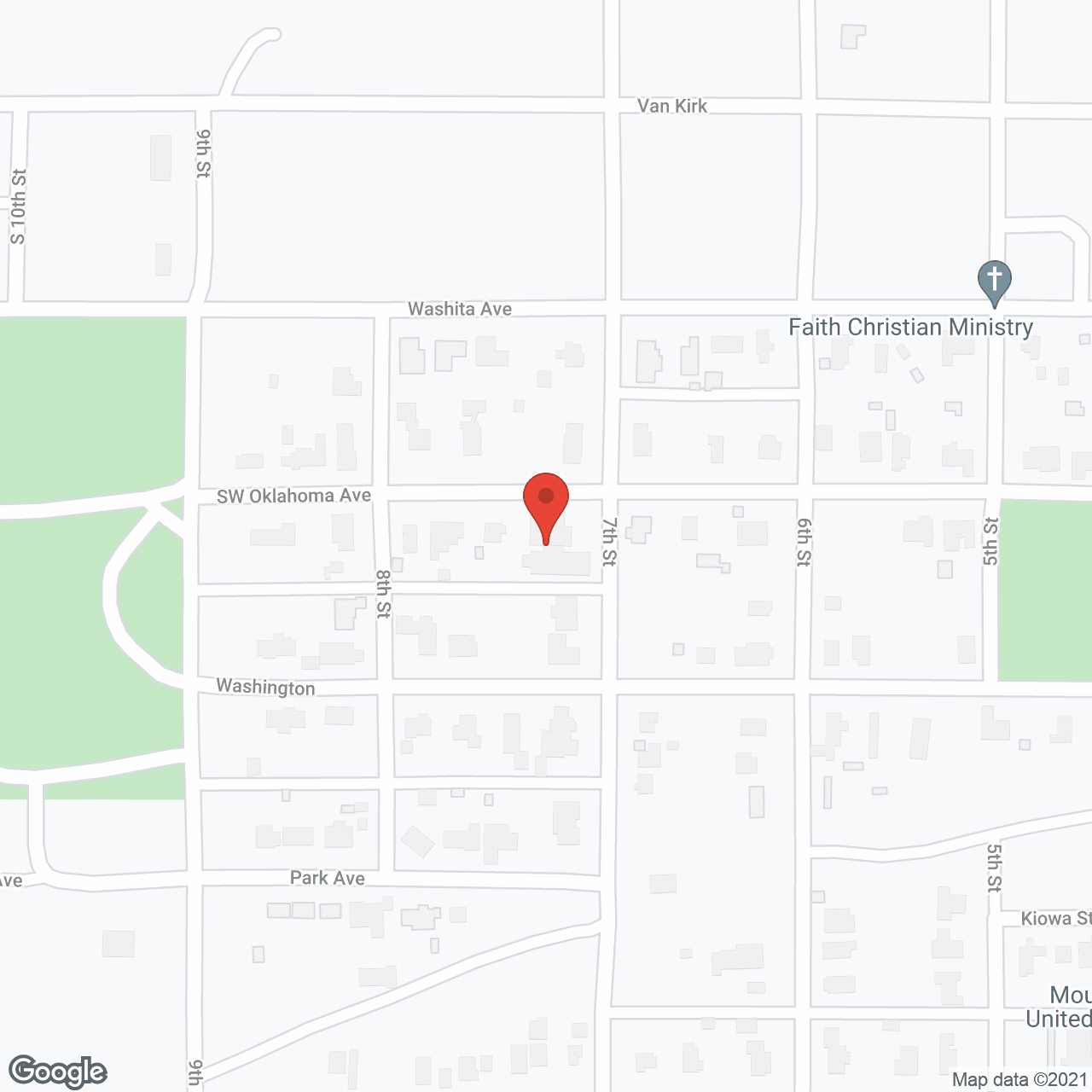 Map of the neighborhood around Mountain View Health Care