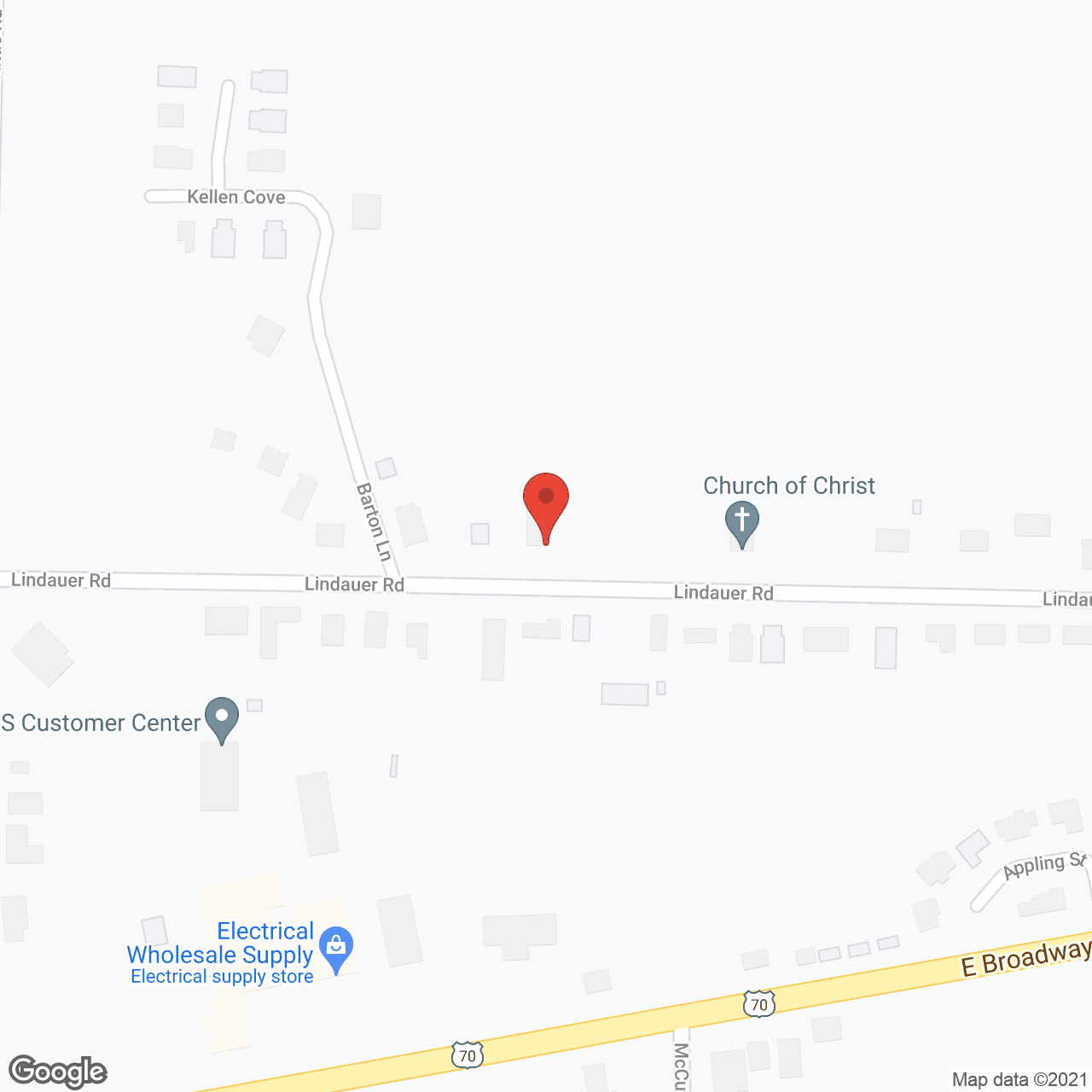 Map of the neighborhood around Forrest Hills