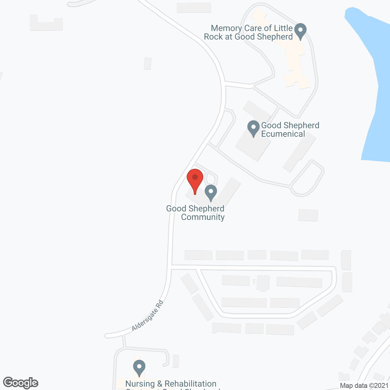 Map of the neighborhood around Good Shepherd Retirement Ctr