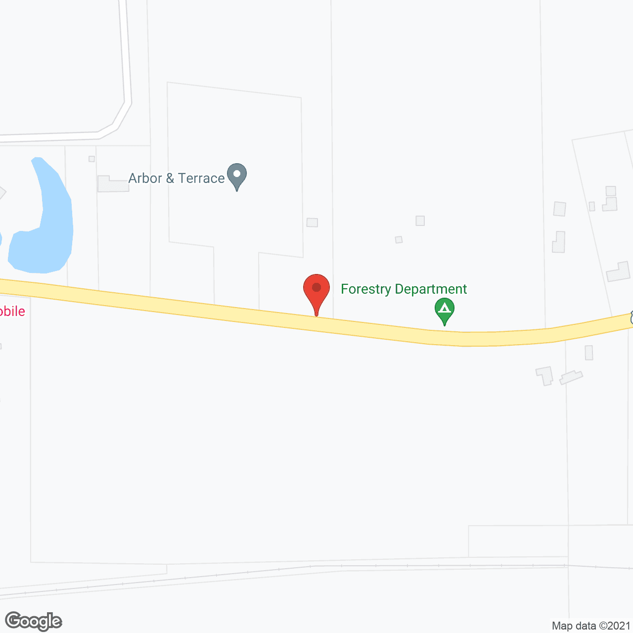 Map of the neighborhood around The Arbors and Terrace of Ruston