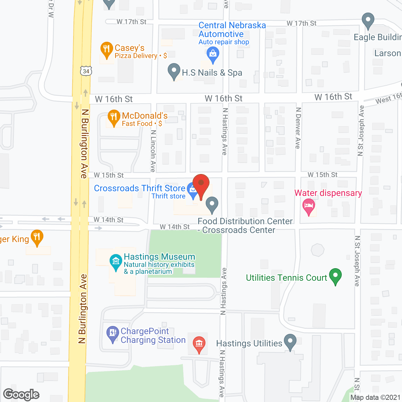 Map of the neighborhood around Sunnyside Home