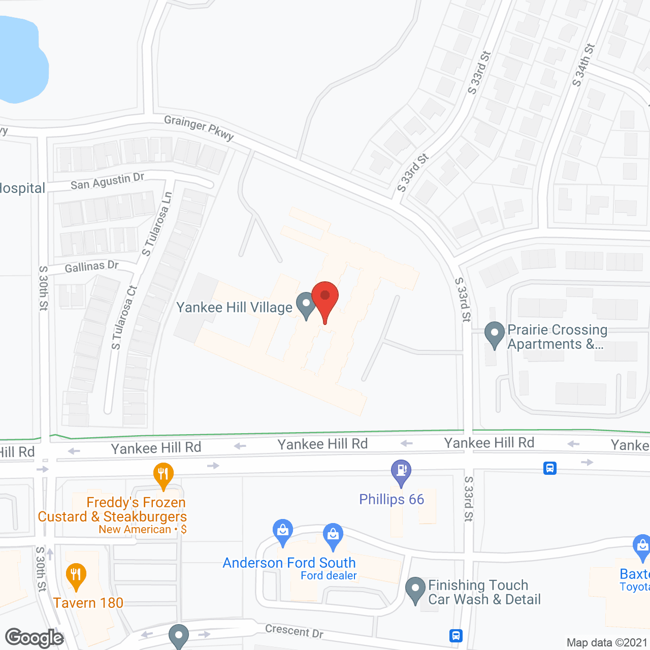 Map of the neighborhood around Clark Jeary Retirement Community