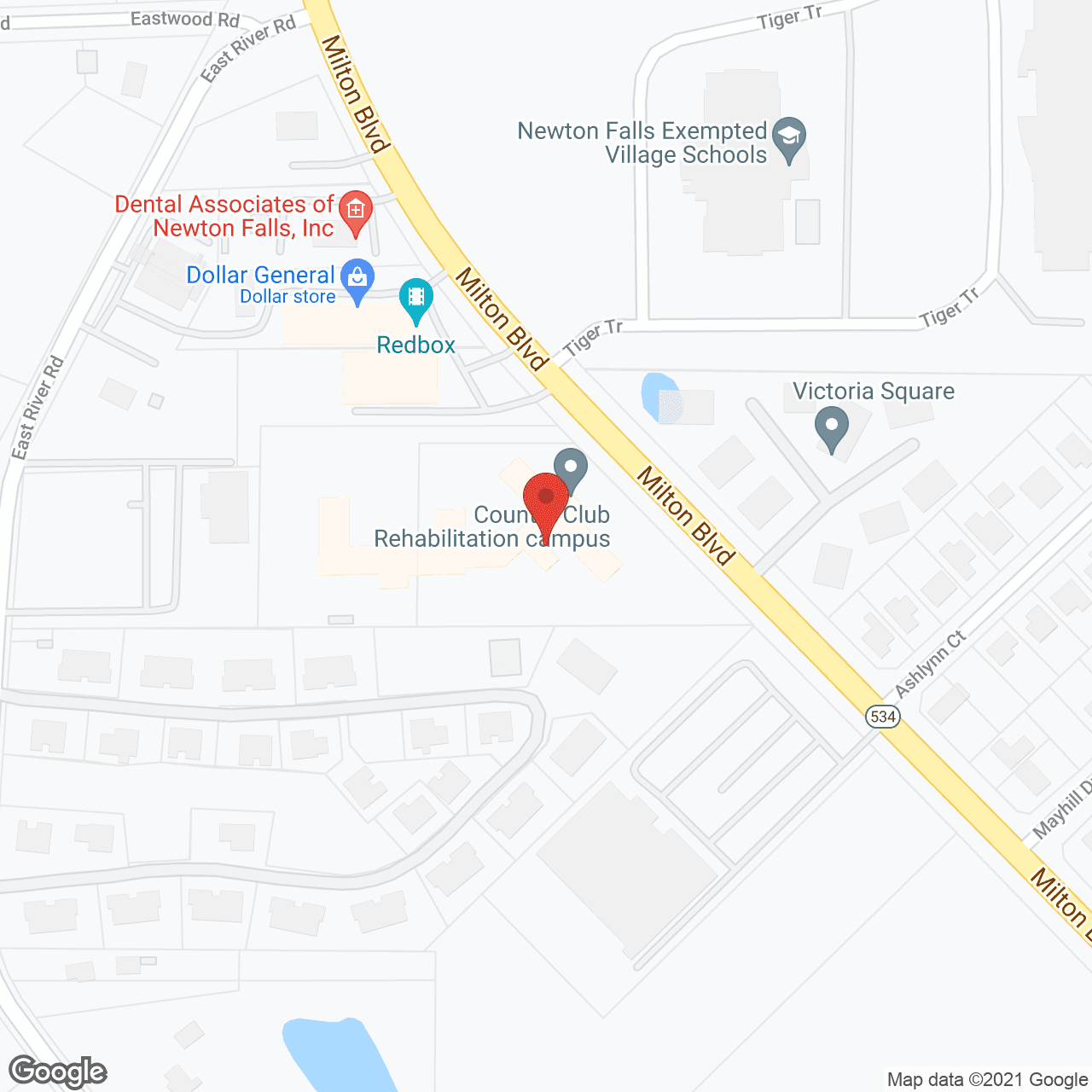 Map of the neighborhood around The Allan-Dell