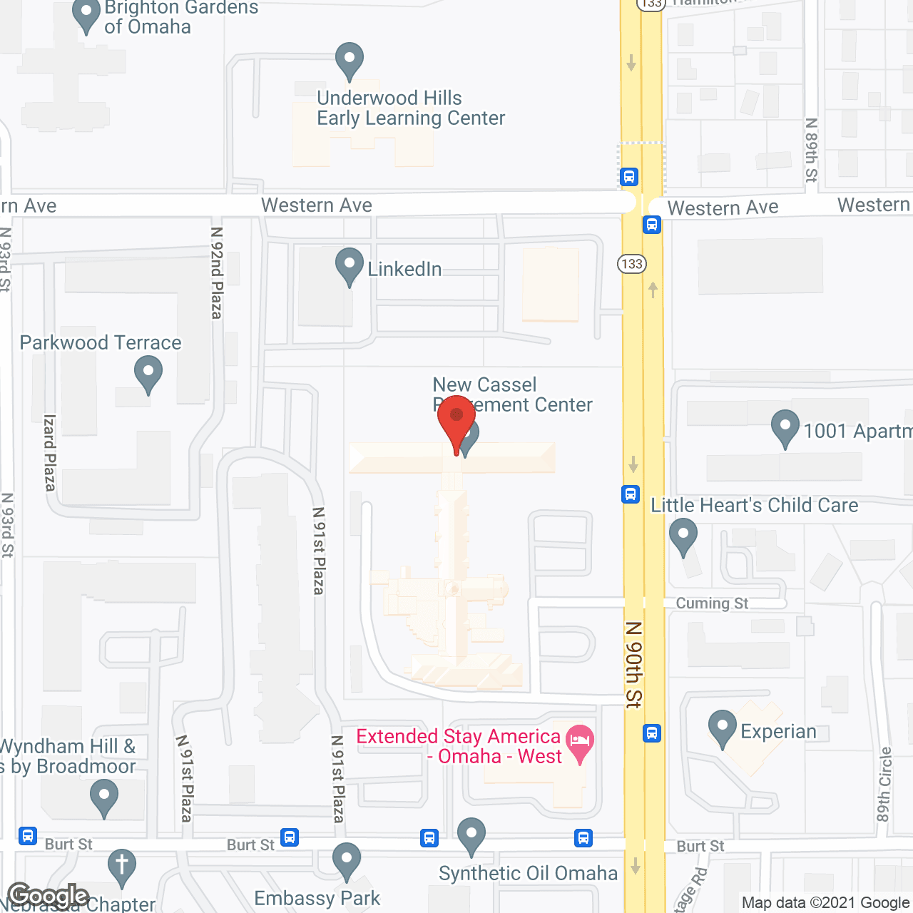 New Cassel Retirement Ctr in google map