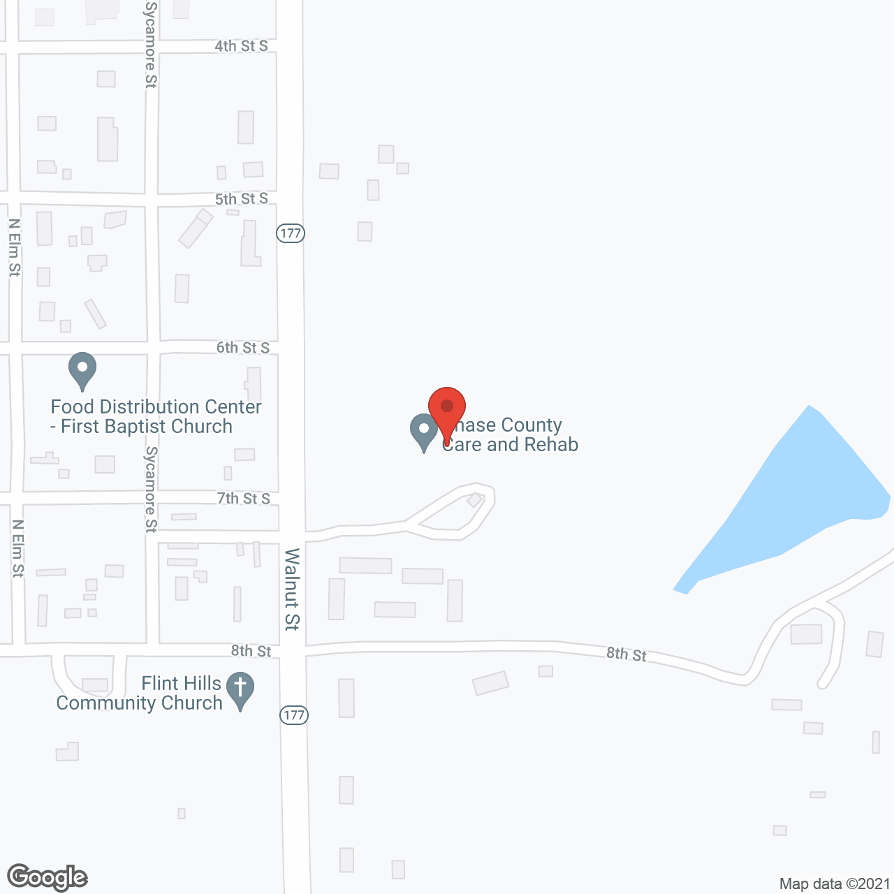 Map of the neighborhood around Golden LivingCenter - Chase County