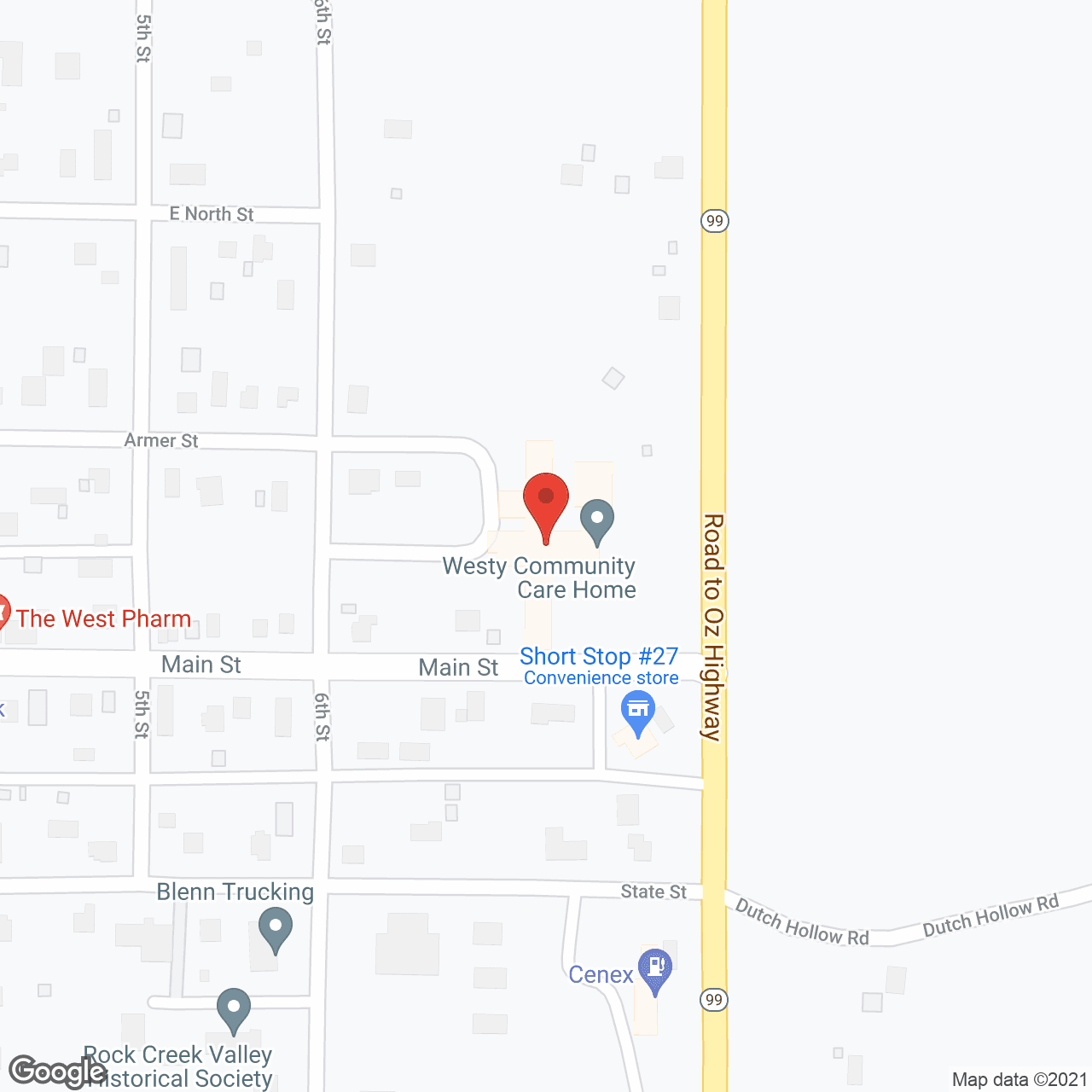Map of the neighborhood around Westy Community Care Home Inc