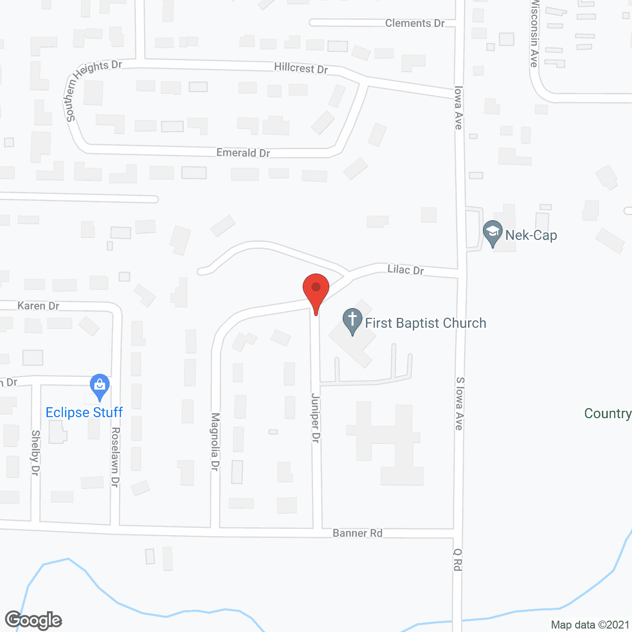 Map of the neighborhood around Vintage Park at Holton