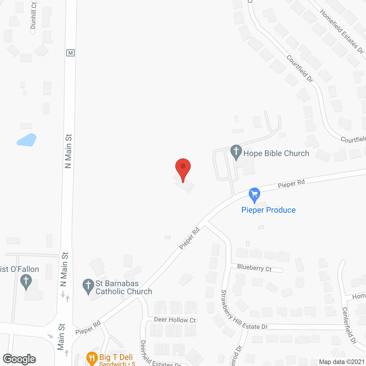 Map of the neighborhood around The Pathways Program