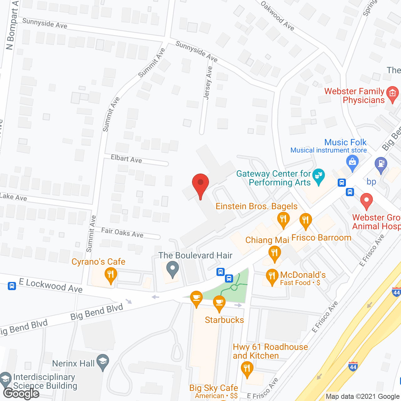 Map of the neighborhood around Bethesda Orchard