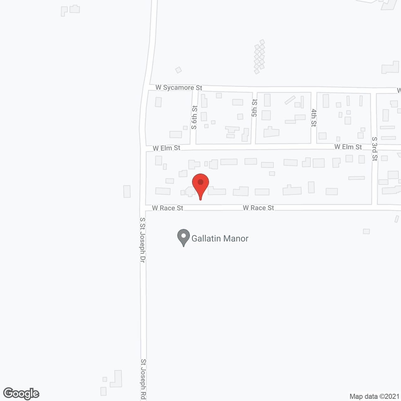 Map of the neighborhood around Ridgway Manor Nursing Home