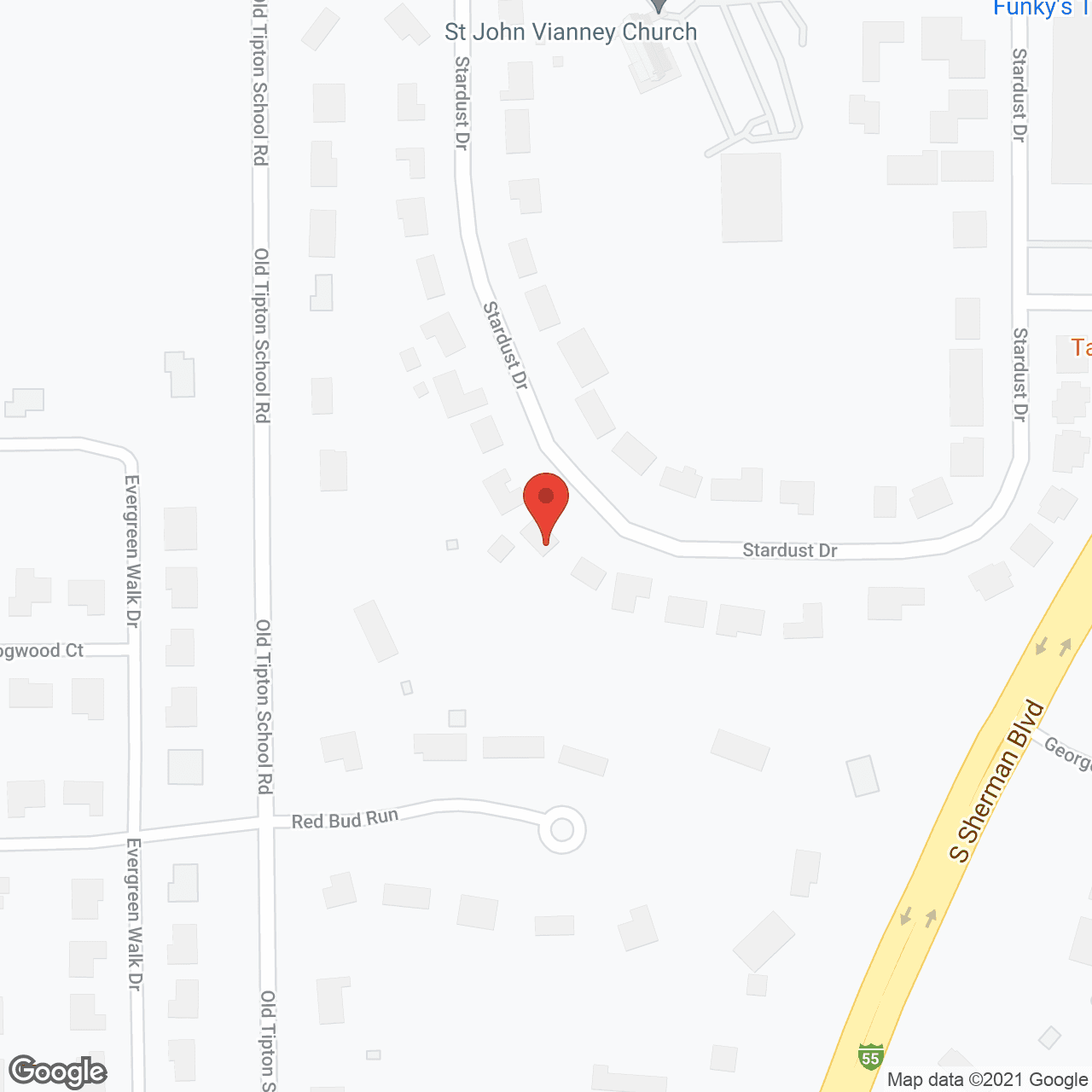 Map of the neighborhood around Villa Health Care West