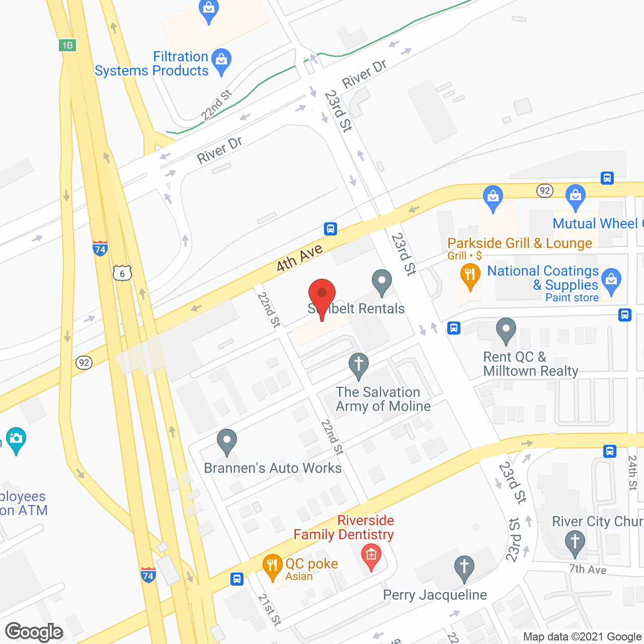 Map of the neighborhood around Frances House Inc