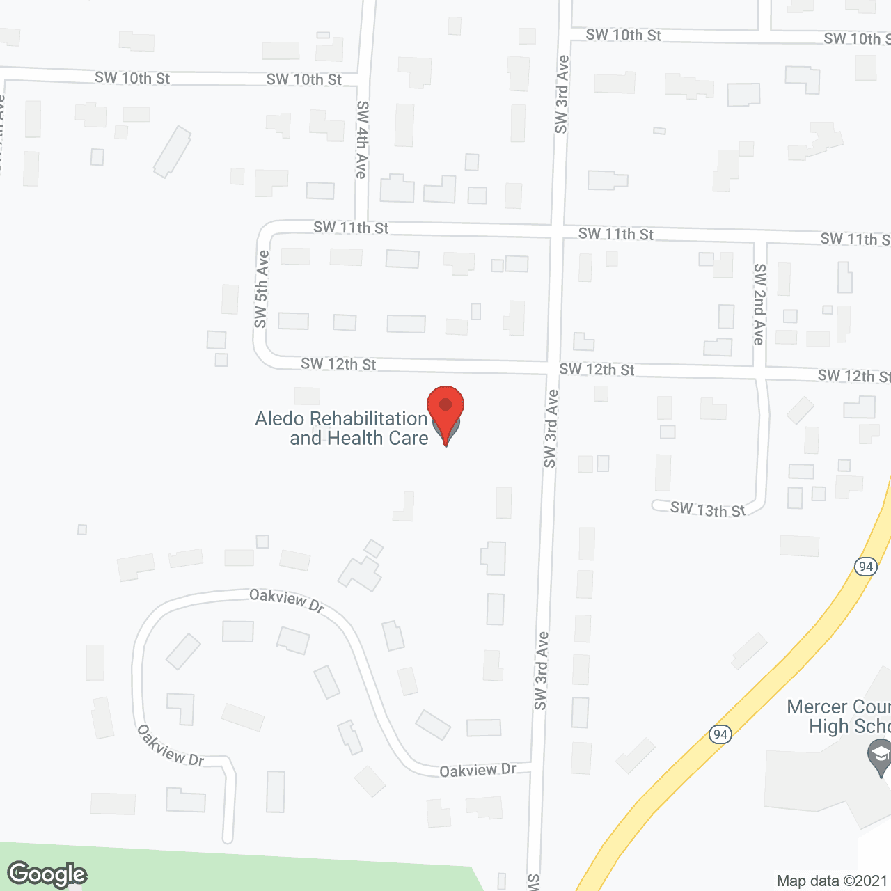 Map of the neighborhood around Lynncrest Manor of Aledo