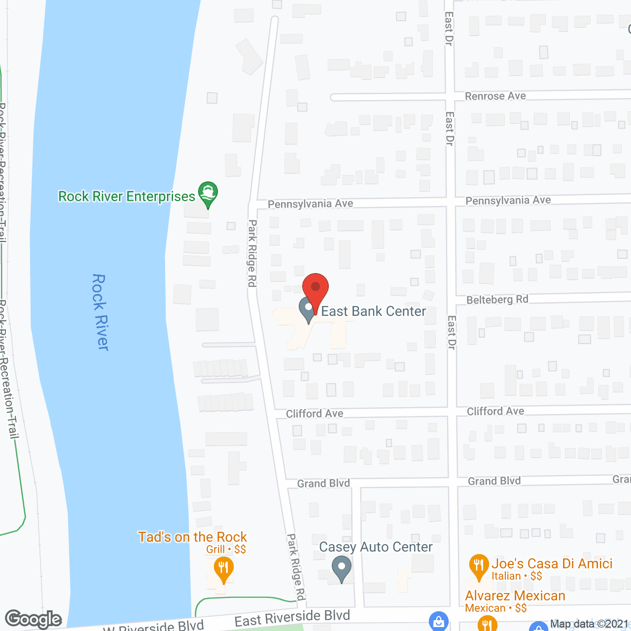 Map of the neighborhood around Park Ridge Terrace