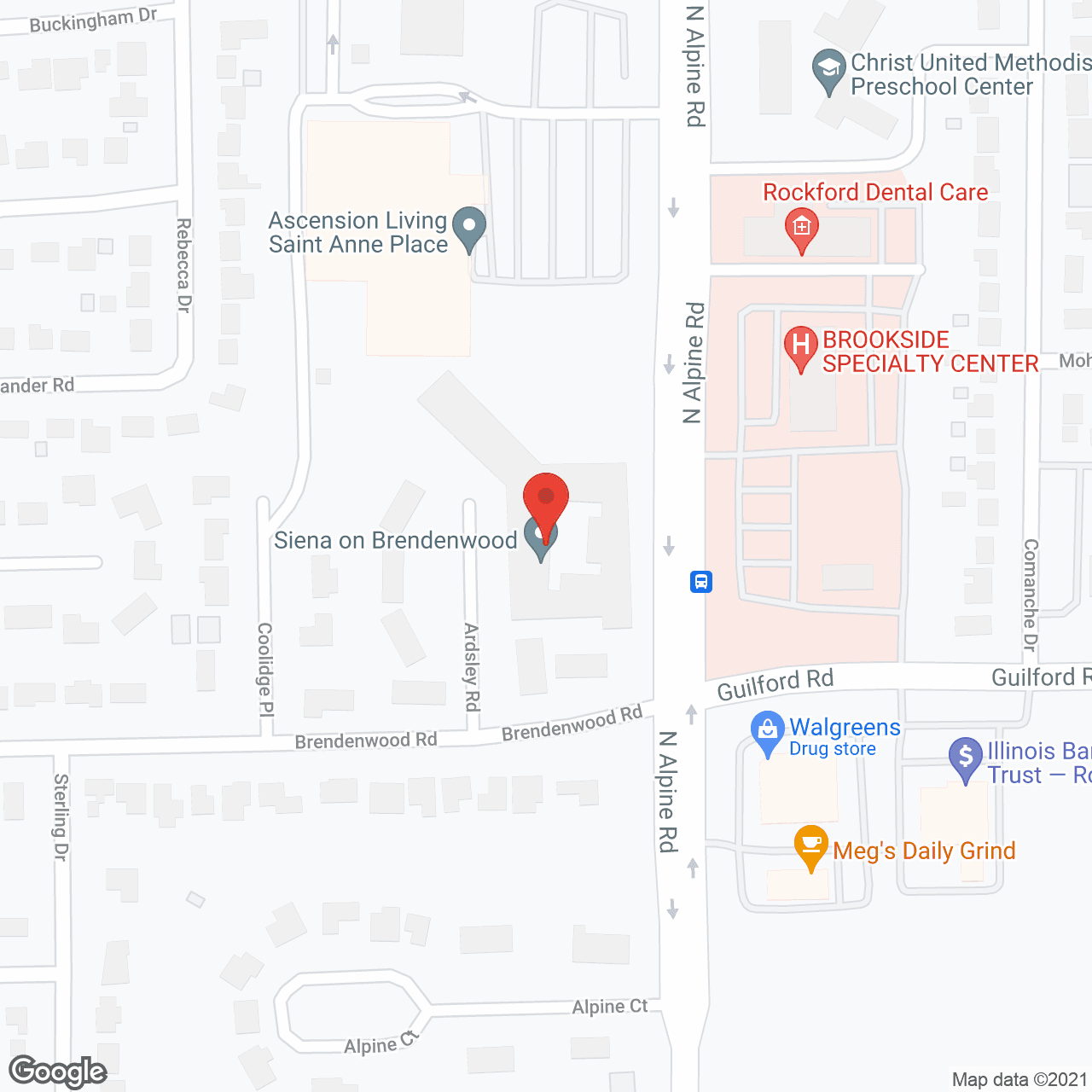 Map of the neighborhood around St Anne Place