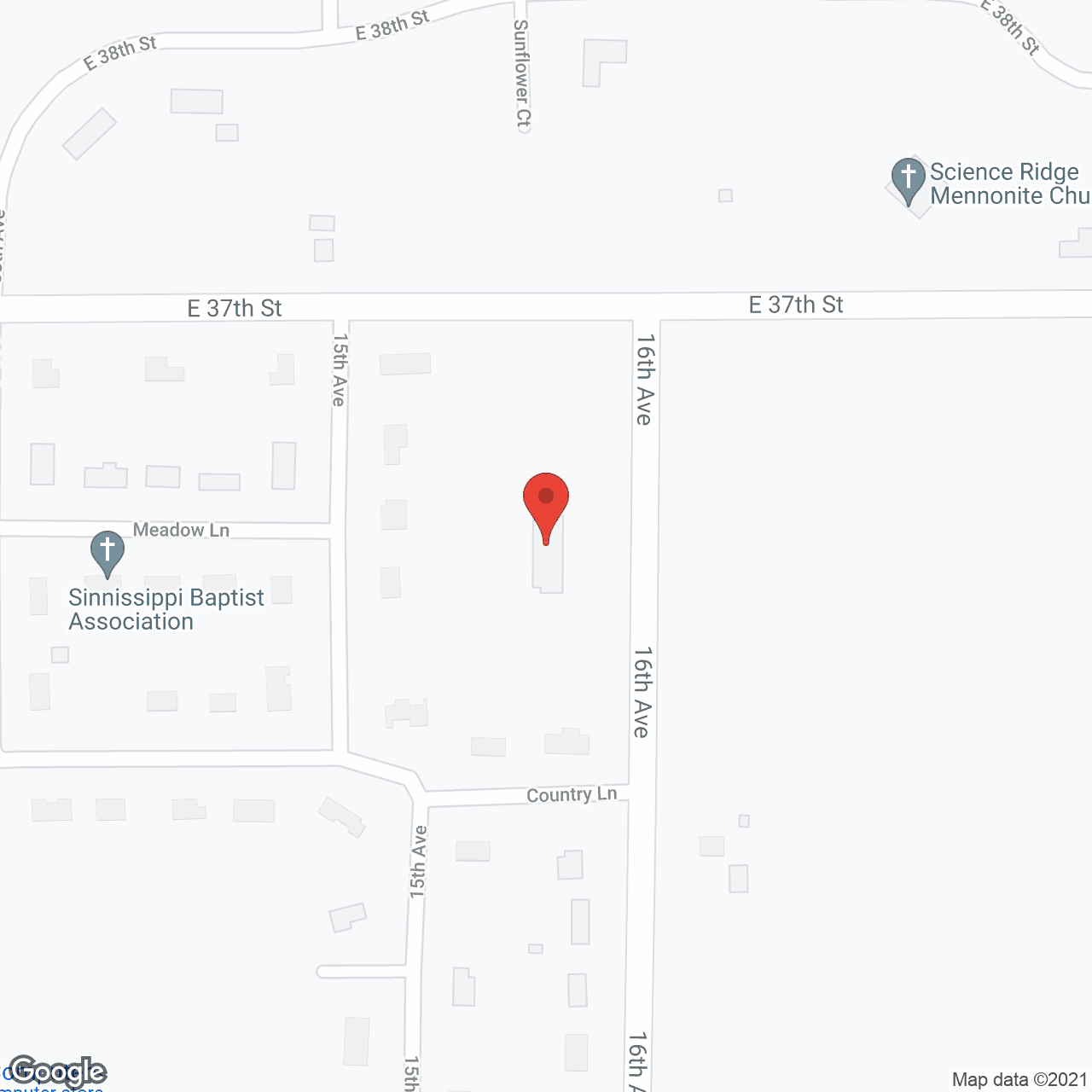 Map of the neighborhood around Rock River Gardens
