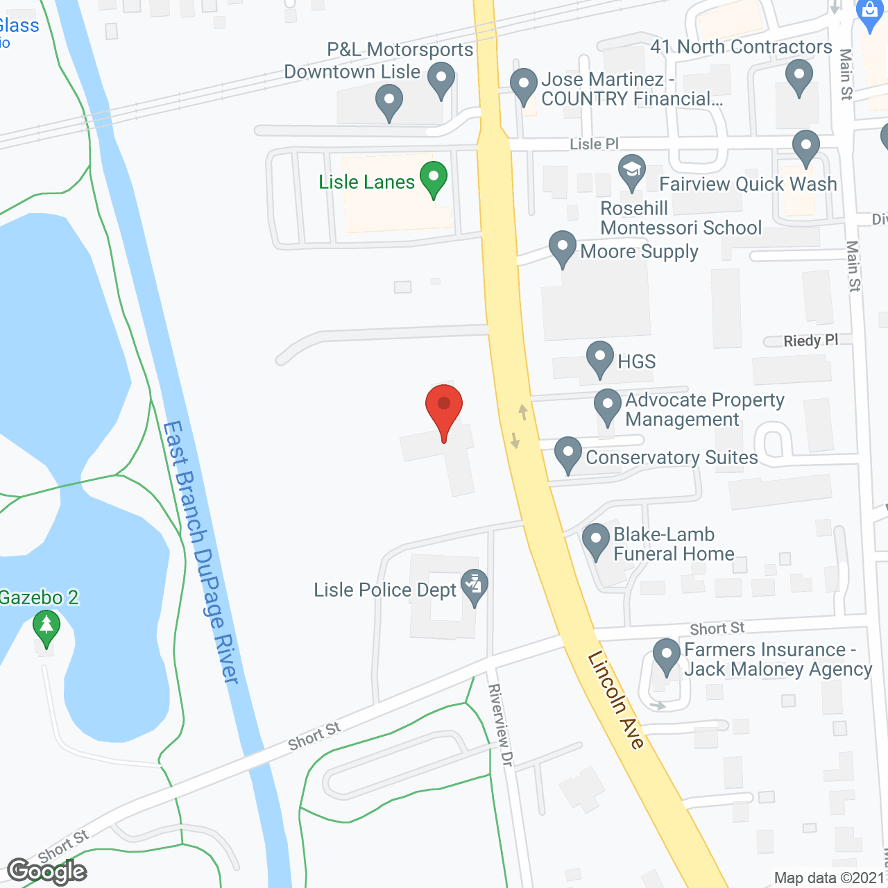 Map of the neighborhood around Snow Valley Nursing and Rehab Ctr