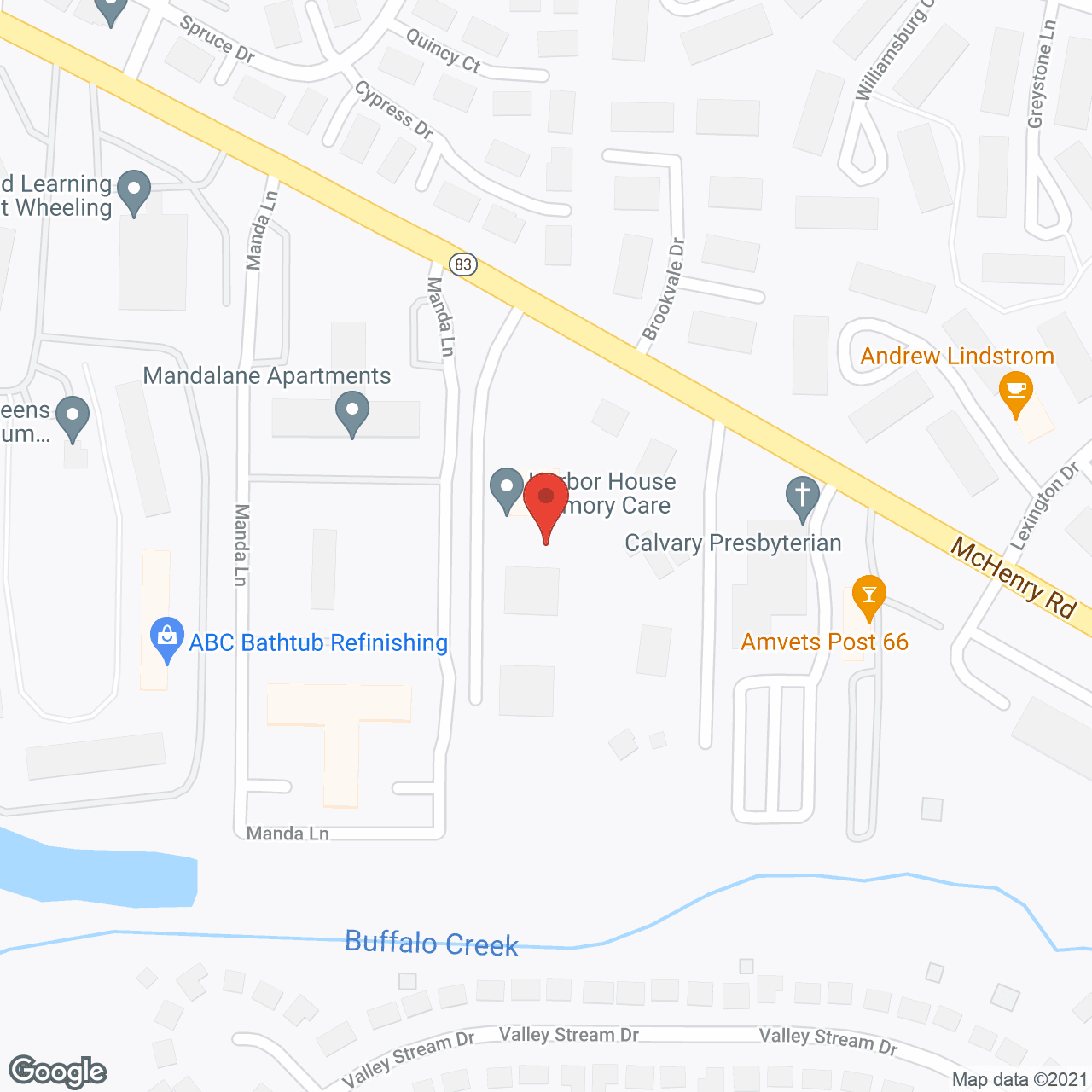 Map of the neighborhood around Harbor House - Memory Care