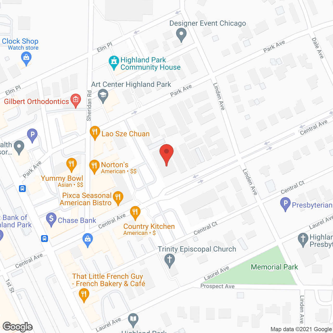 Map of the neighborhood around Abbott House LLC