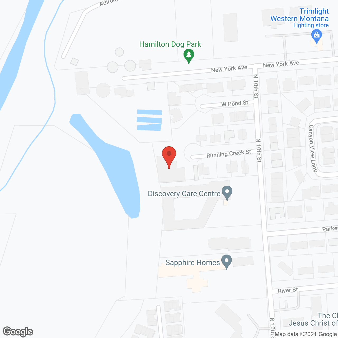 Map of the neighborhood around The Remington at Sapphire Lutheran Home