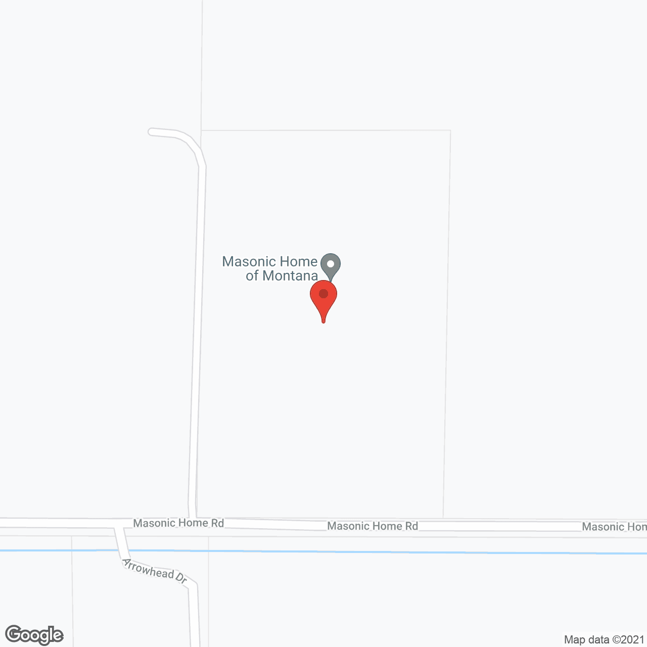 Map of the neighborhood around Masonic Home of Montana