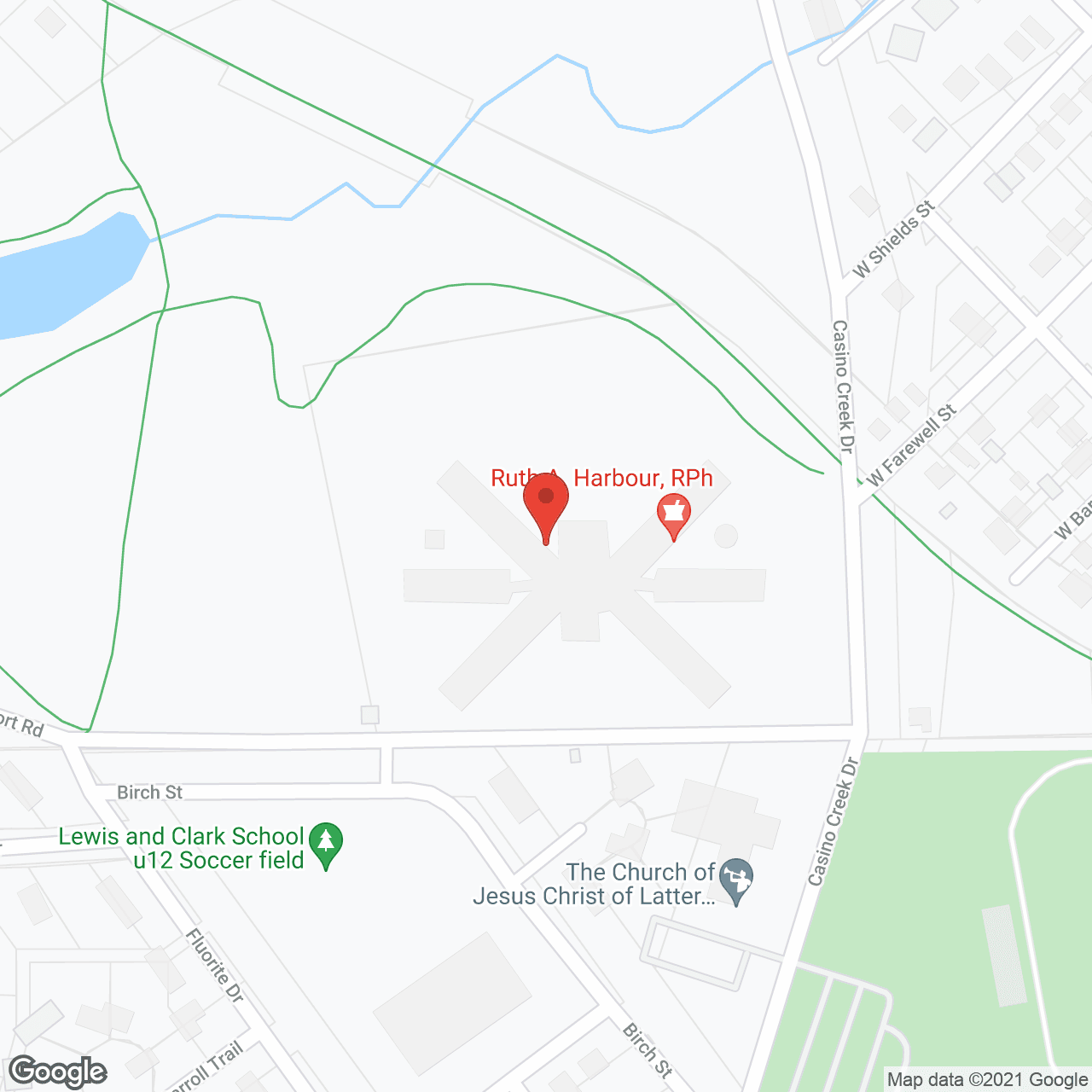 Map of the neighborhood around Mental Health Nursing Ctr