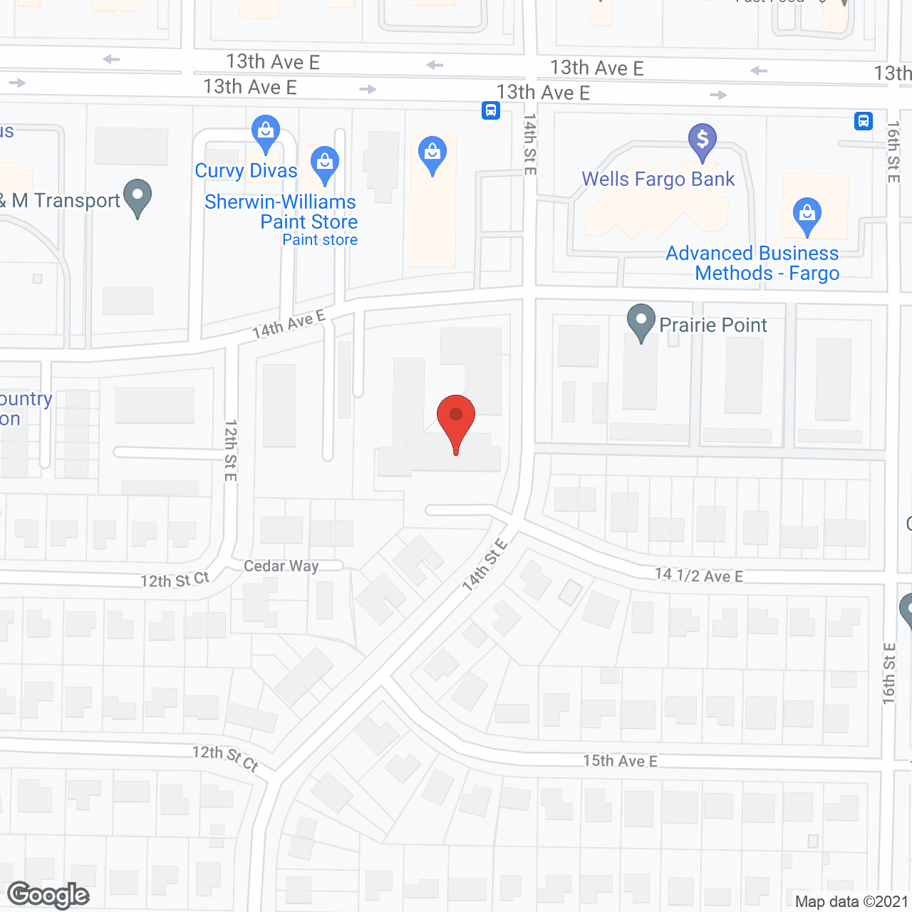 Map of the neighborhood around Cooperative Living Ctr