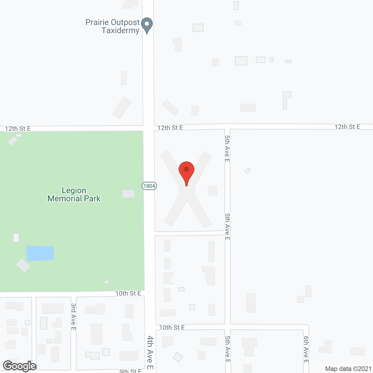 Map of the neighborhood around Golden LivingCenter - Mobridge