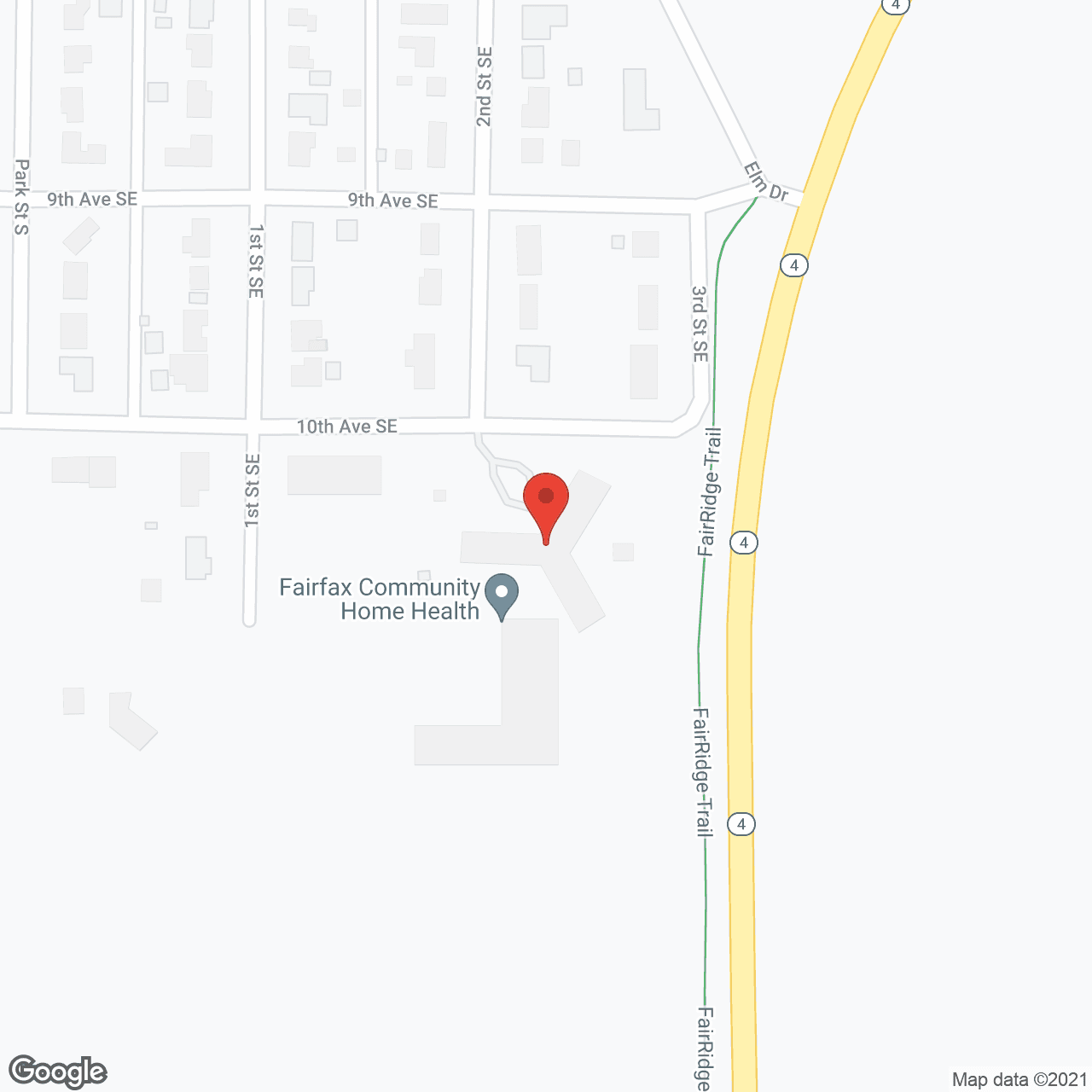 Map of the neighborhood around Fairfax Community Home Inc