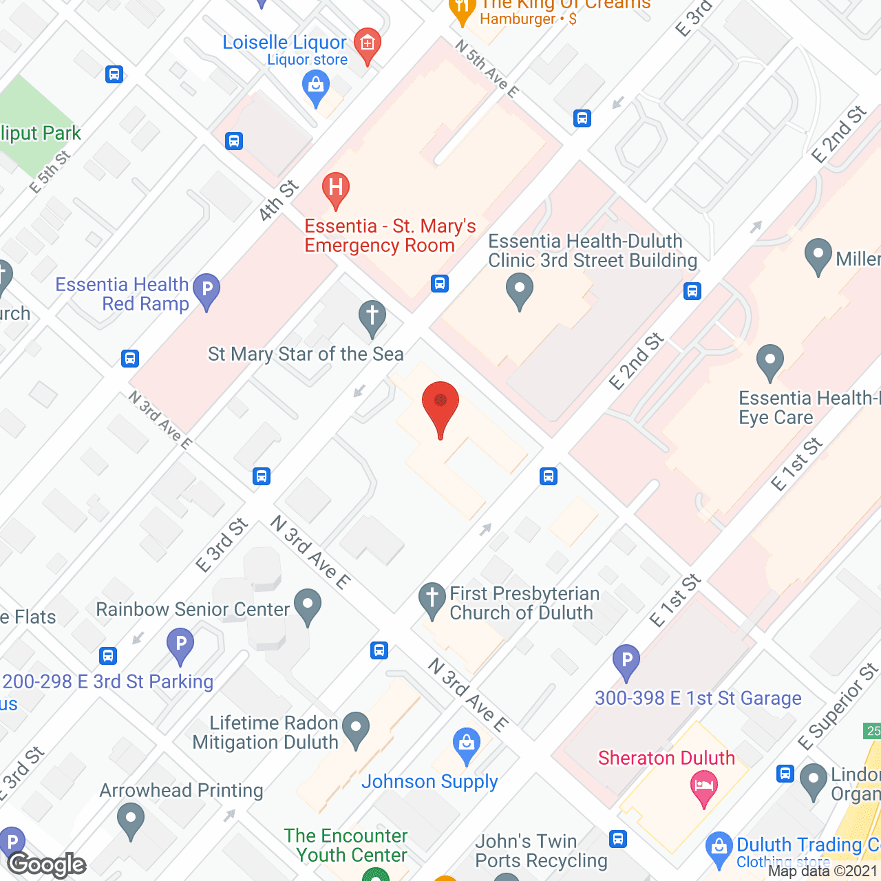 Map of the neighborhood around St Ann's Residence