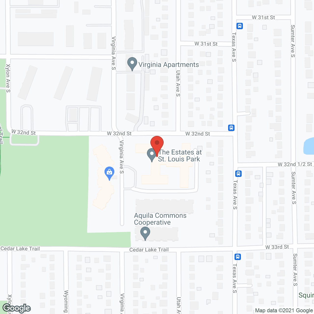 Map of the neighborhood around The Estates at St. Louis Park