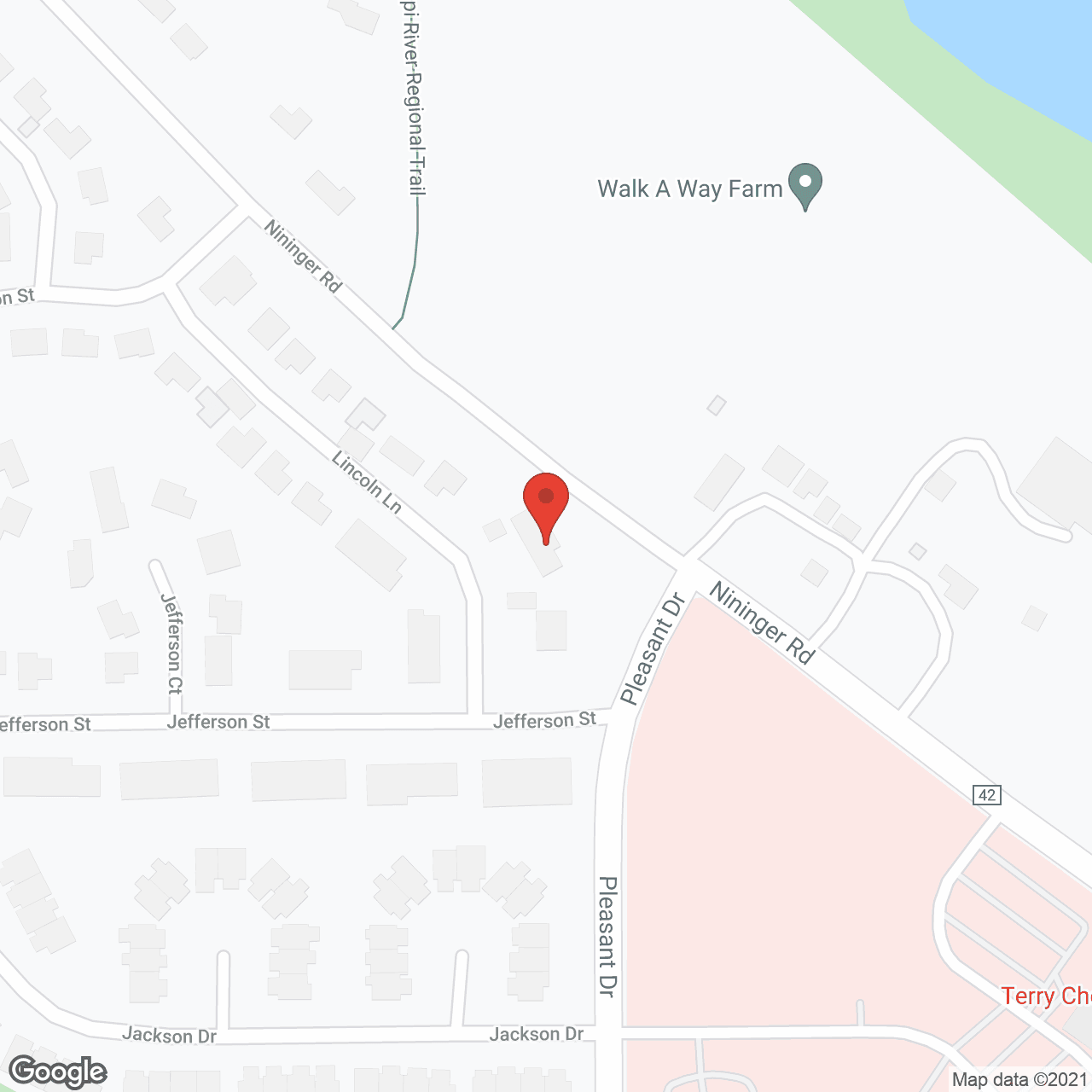Map of the neighborhood around Ruth Homes Inc
