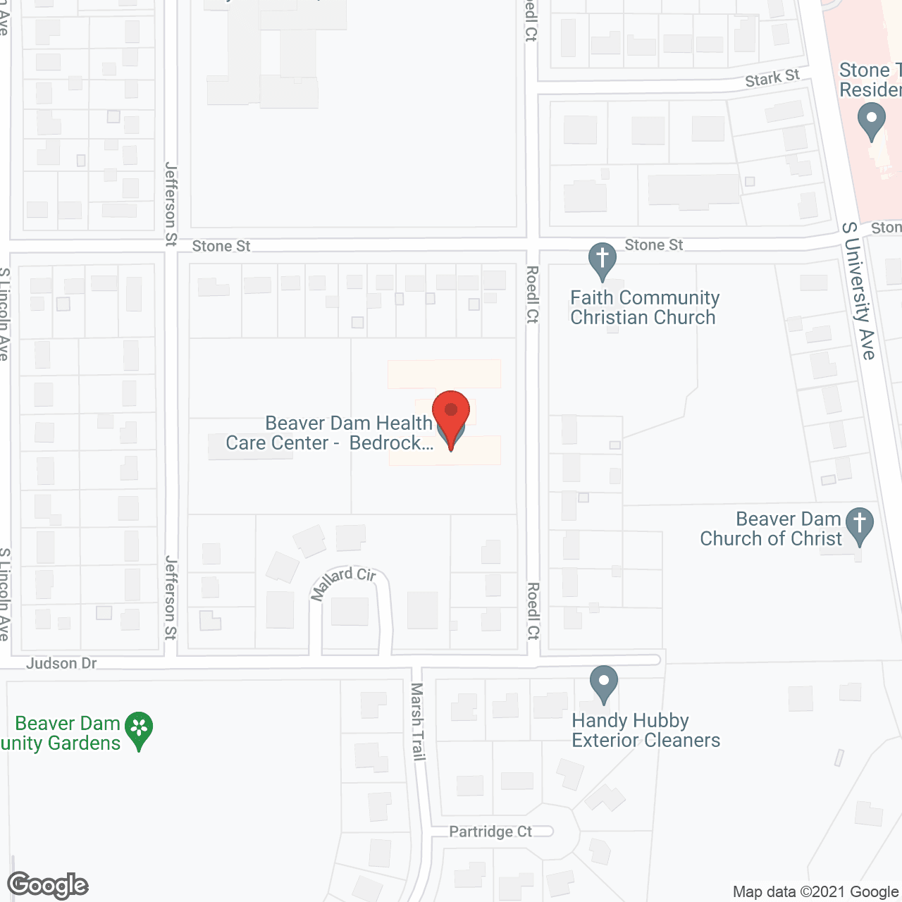 Map of the neighborhood around Golden Living Center Beaver Dam