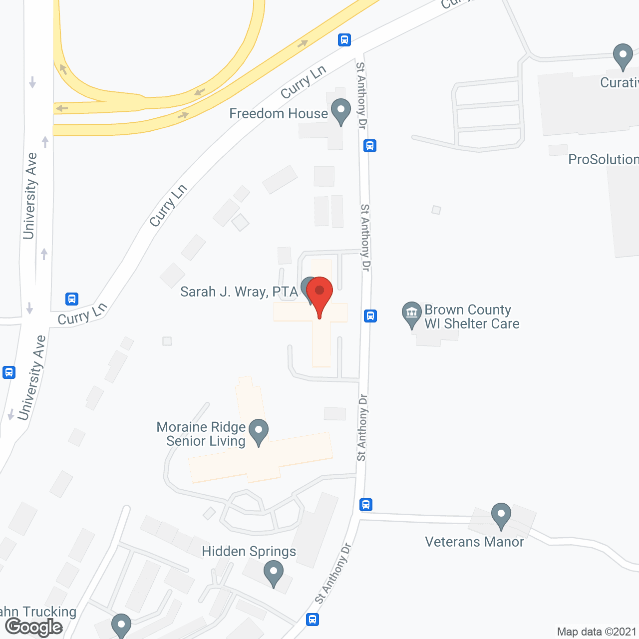 Map of the neighborhood around Edenbrook Green Bay