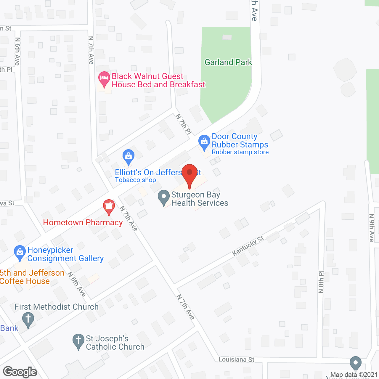 Map of the neighborhood around Golden LivingCenter – The Dorchester
