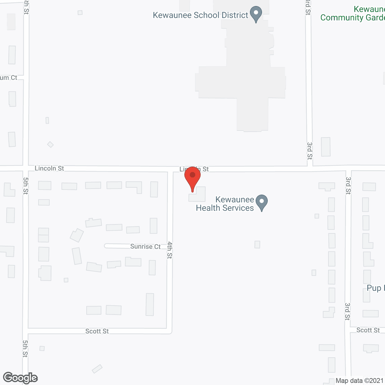 Map of the neighborhood around Silver Leaf Manor