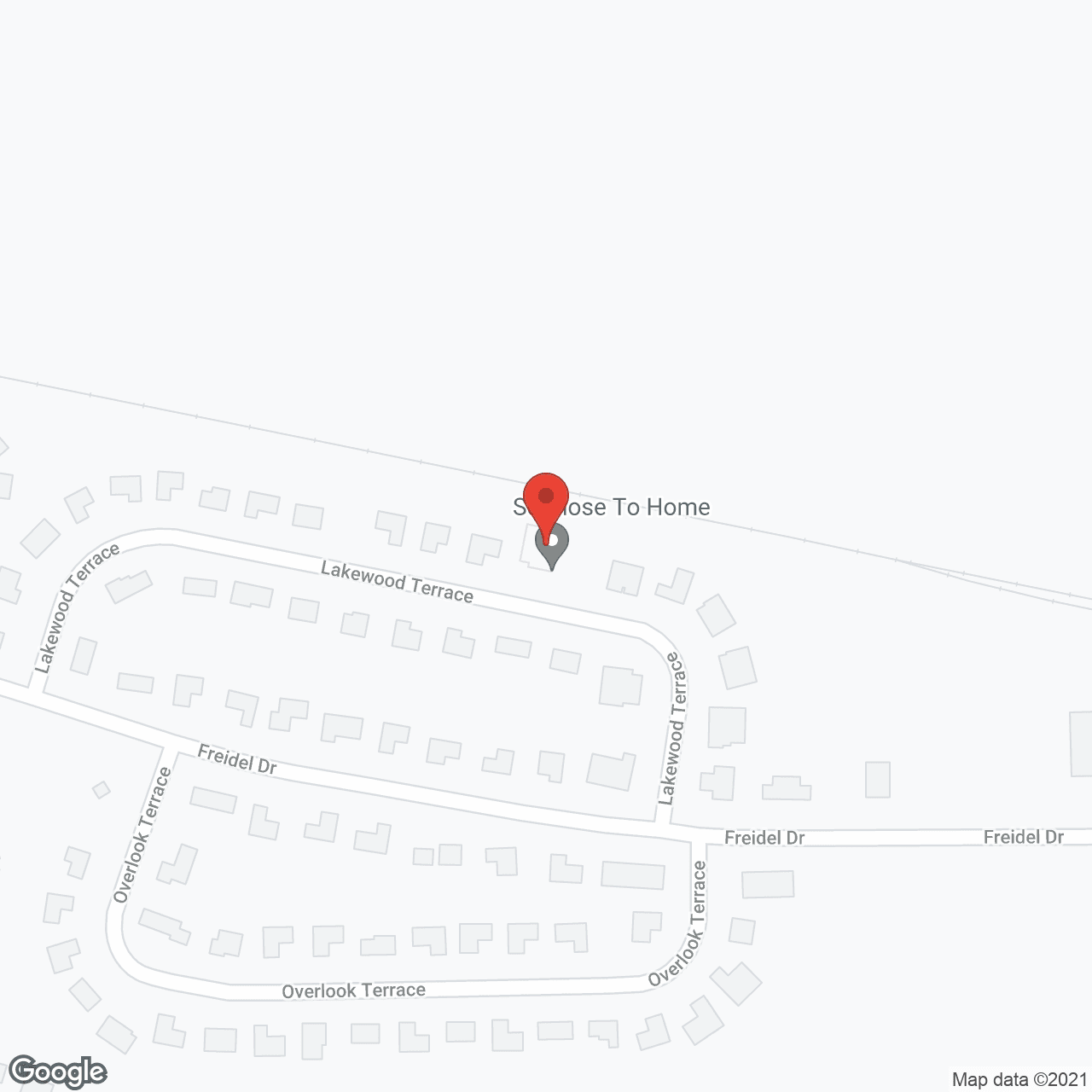 Map of the neighborhood around So Close to Home